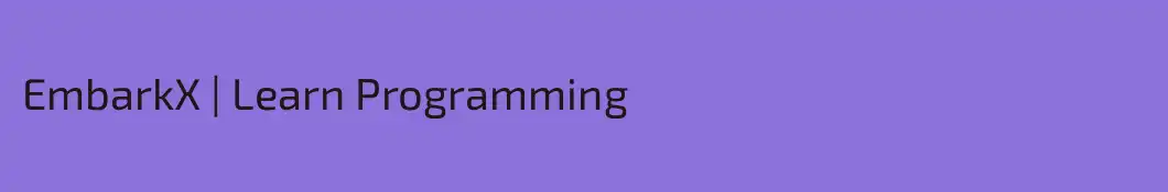 EmbarkX | Learn Programming